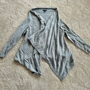 Lands End - Women’s (M) Grey Knit Cardigan Sweater